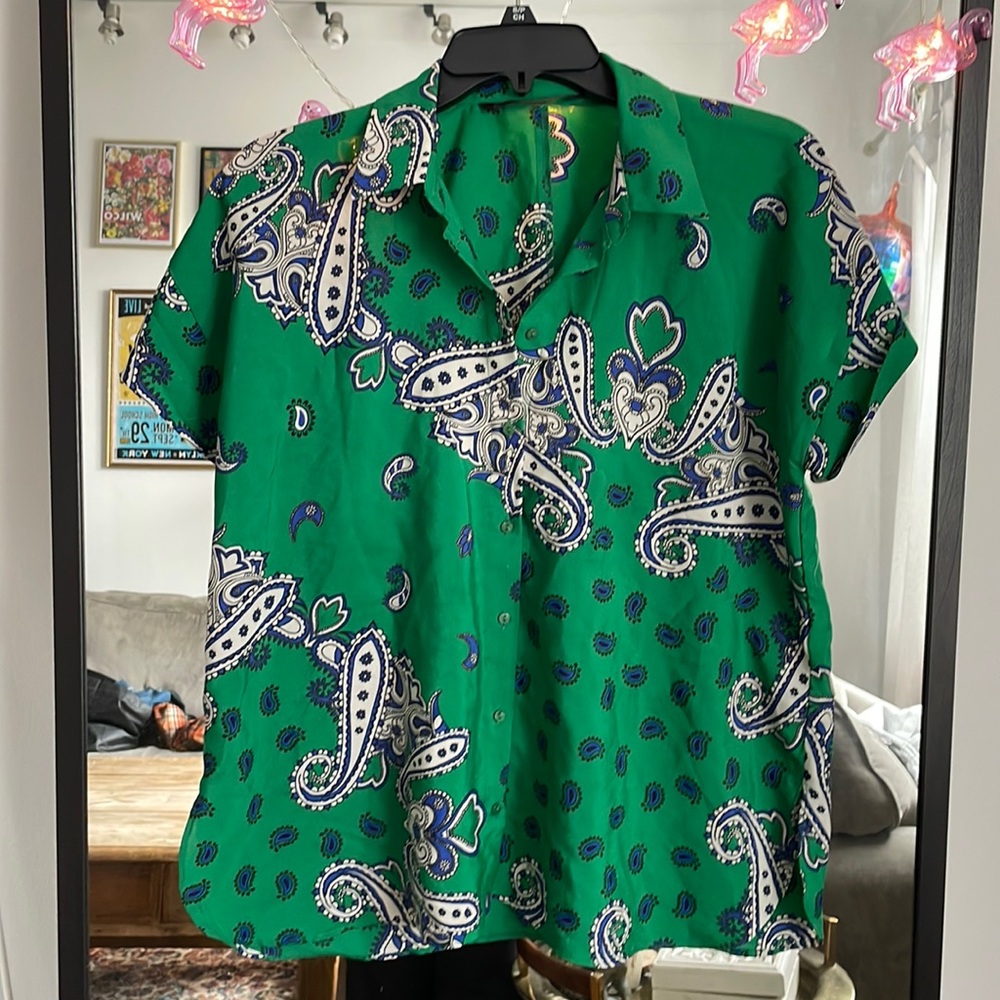 Zara paisley blouse